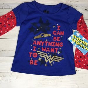 Wonder Woman Toddler Girl’s Long Sleeve T-Shirt